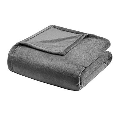 Madison Park Microlight Luxury Blanket Grey 10890 King Size Premium Soft Cozy Microlight For Bed, Co