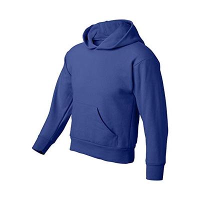 Hanes Youth EcoSmart Pullover Hood, Deep Royal, Large