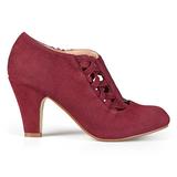 Brinley Co Womens High Heel Round Toe Bootie Wine, 7 Wide Width US screenshot. Shoes directory of Clothing & Accessories.