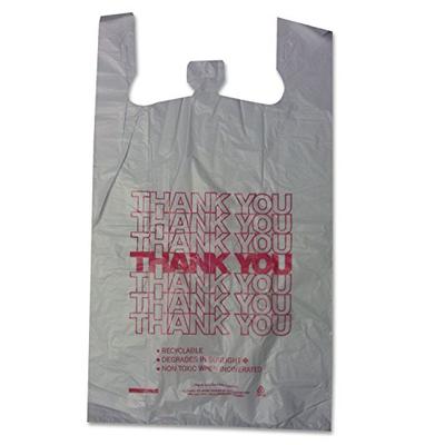 BPC18830THYOU - Thank You High-density Shopping Bags, 18w X 8d X 30h, White