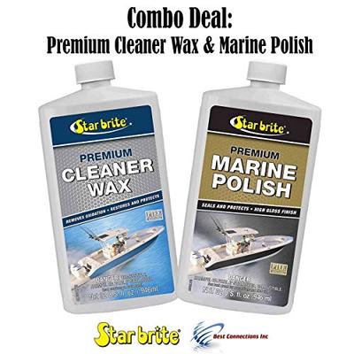 Star Brite Premium Cleaner Wax & Marine Polish w/PTEF Combo Deal 85732 89632
