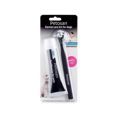 Petosan Double Headed Toothbrush & Toothpaste Small Dog Dental Kit