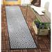 Gray 26 x 0.19 in Area Rug - World Menagerie Headrick Geometric Indoor/Outdoor Area Rug | 26 W x 0.19 D in | Wayfair