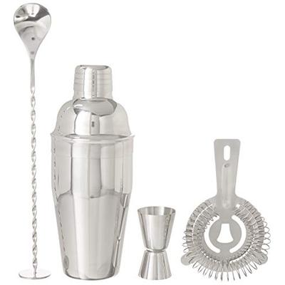 True 5690 Fortify Stainless Steel Barware Set, Silver