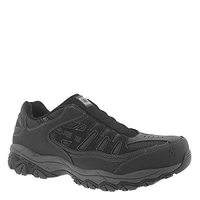 Skechers 77161 Men's Work: Crankton Ebbitt Steel Toe Shoe, Black - 13 D US
