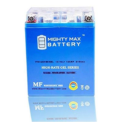 Mighty Max Battery YTX14AH-BS Gel 12V 12AH Battery Replaces Adventure Power UTX14AH-BS Brand Product