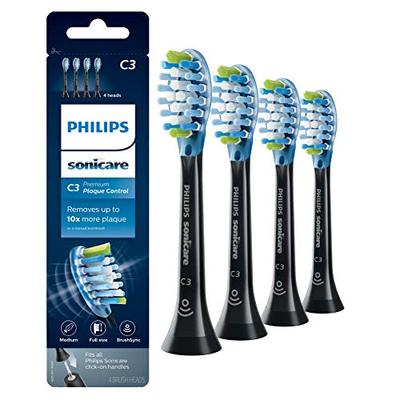 Philips Sonicare Premium Plaque Control replacement toothbrush heads, HX9044/95, BrushSync technolog