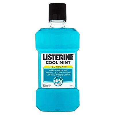 Listerine Cool Mint Antibacterial Mouthwash (500ml) - Pack of 6