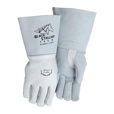 Black Stallion 750 Premium Grain Elkskin Stick Welding Gloves, Small
