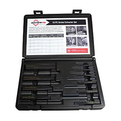 Mayhew Tools MAY-37345 Screw Extractor Set - 10 Piece