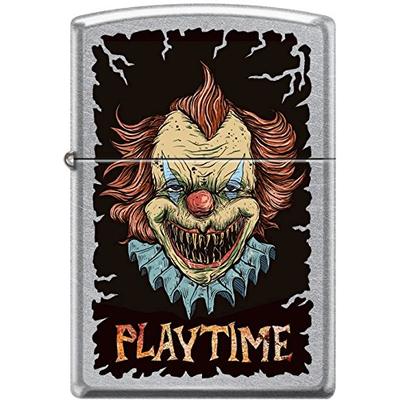 Zippo Killer Clown Playtime Street Chrome WindProof Lighter NEW Rare