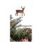 Village Wrought Iron 35 Inch Deer Rusted Garden Stake
