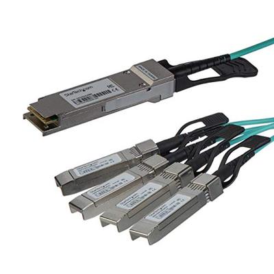 StarTech.com Cisco QSFP-4X10G-AOC7M Compatible - QSFP+ Active Optical Breakout Cable - 7 m (23 ft) -