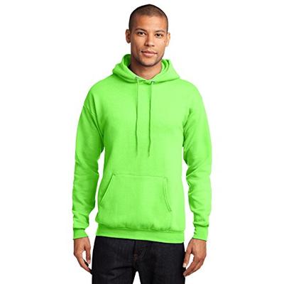 Port & Company Men's Classic Pullover Hooded Sweatshirt L Neon Green