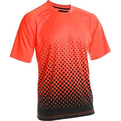 Vizari Ventura Short Sleeve Goalkeeper Jersey, Neon Orange/Black, Size Adult Large