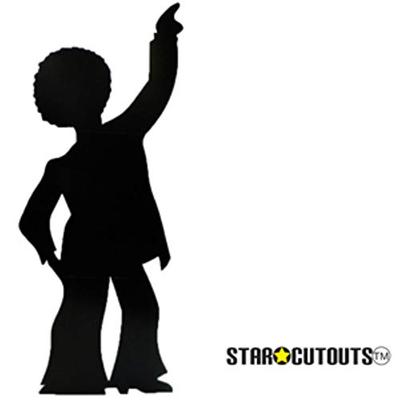 Star Cutouts SC83 Disco Dancer - Male (Silhouette) Cardboard Cutout Standup