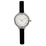 Bertha Madison Sunray Dial Leather-Band Watch - Black/Silver screenshot. Watches directory of Jewelry.