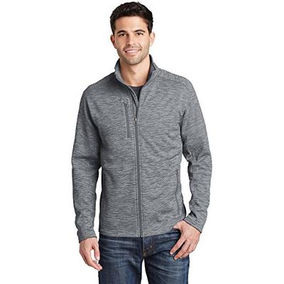 Port Authority Digi Stripe Fleece Jacket. F231 Grey M