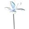 SY Kitchen Flatware Butterfly Hand Crafted Metal Garden Flower Stake 25 Inches