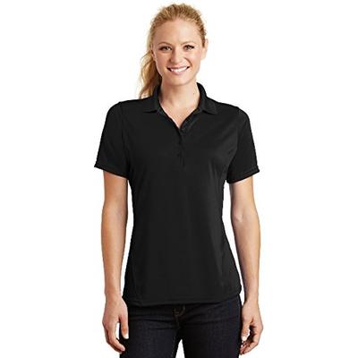 Sport-Tek Ladies Dry Zone Raglan Accent Polo. L475 Black M