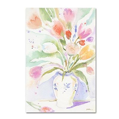 The Vase of Tulips by Sheila Golden, 22x32-Inch Canvas Wall Art