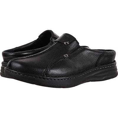 Drew Shoe Men's Drew Lightweight Fashion Clogs, Black, Leather, 11 4W