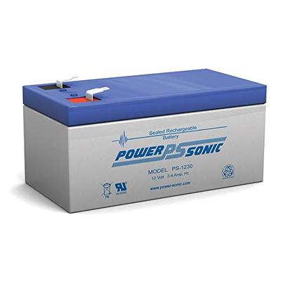 Powersonic PS-1230 Replacement Battery 12 Volt 3.4Ah F1 Terminals