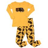 Leveret UPS Truck Kids & Toddler Pajamas Boys Girls 2 Piece Pjs Set 100% Cotton (Yellow, 2 Toddler) screenshot. Sleepwear directory of Clothes.