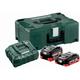 Metabo Basis Set LIHD - 1x Batterie 4,0 Ah + 1x Batterie 5,5 Ah + Chargeur + Coffret de transport