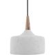 Lampe Suspension Luminaire Scandinave Blanc Effet Béton E27 60W Design Tendance pour Salon ou Salle