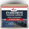 Tanchéité transparente terrasse carrelée résine produit translucide carrelage balcon - 5 m²,