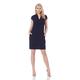 Roman Originals Women Cocoon Shift Dress - Ladies Stretch Jersey Smart Casual Workwear Office Desk Laidback Party Gathering Daywear Fitted Tunic - Navy - Size 14