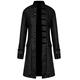FuliMall Men's Steampunk Vintage Tailcoat Jacket Gothic Victorian Coat Party Uniform Costume , Black, 3XL