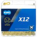 KMC Unisex – Erwachsene Ti-N X12 12-Fach Kette 1/2" x11/128, 126 Glieder, Gold