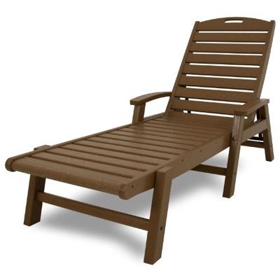 Trex Outdoor Furniture Yacht Club Stackable Chaise Lounger with Arms,Tree House