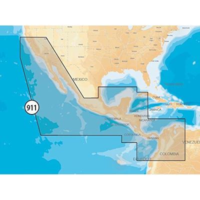 Navionics Platinum+ SD 911 Mexico/Central America Nautical Chart on SD/Micro-SD Card - MSD/911P-2