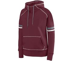 Augusta Sportswear Womens Spry Hoodie L Maroon/White/Graphite