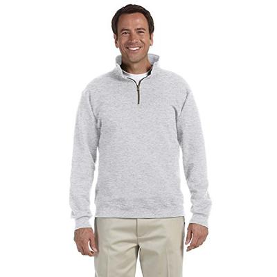 Jerzees 9.5 oz., 50/50 Super Sweats NuBlend Fleece Quarter-Zip Pullover XL ASH