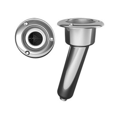 Mate Series Stainless Steel 15 Rod Cup Holder - Drain - Round Top [C1015D]