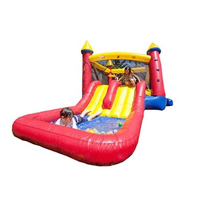 JumpOrange 19' x 10' Kiddo Castle Bounce Play House Backyard Party Moonwalk and Water Slide