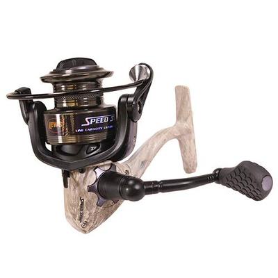 Lews Fishing AHC300 American Hero Camo Speed Spinning Reel, 6.2: 1 Gear Ratio, 6 Bearings, 32" Retri