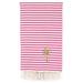 Highland Dunes Knighton Breezy Palm Tree Pestemal 100% Cotton Beach Towel Turkish Cotton in Pink/White | Wayfair D1D176EFA7A54ECB9A1D9911A01085F5