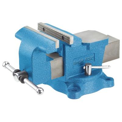 Shop Fox D3250 Bench Vise with Swivel Base, 6-Inch