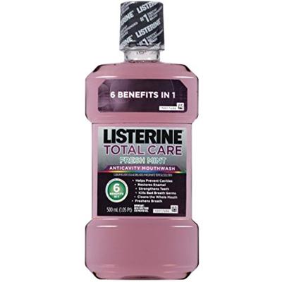 Listerine Total Care 1l Size 33.8z Listerine Total Care Anticavity Mouthwash Fresh Mint 1 Liter