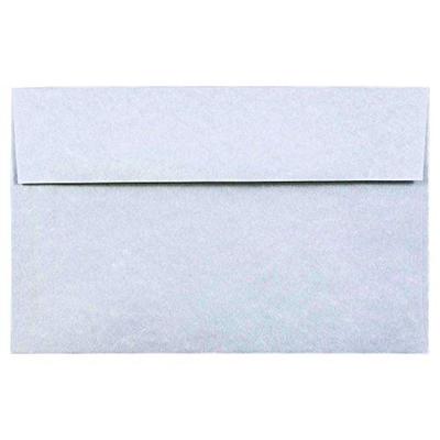 JAM PAPER A10 Parchment Invitation Envelopes - 6 x 9 1/2 - Blue Recycled - 50/Pack