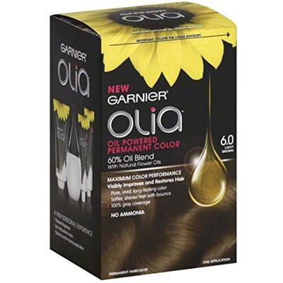 Garnier Olia Oil Powered Permanent Color 6.0 Light Brown 1 Each (Pack of 6)