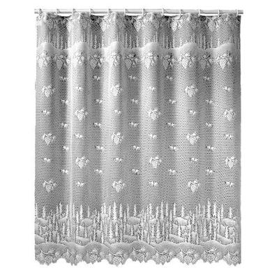 Heritage Lace Pinecone 72-Inch by 72-Inch Shower Curtain, Ecru