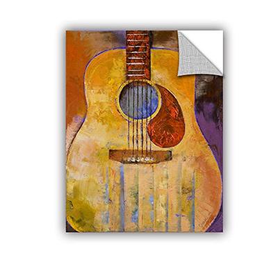 ArtWall Michael Creese's Acoustic Guitar Art Appeelz Removable Wall Art Graphic, 24 by 32"