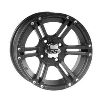 ITP 1428376536B SS ALLOY SS212 Matte Black Wheel with Machined Finish (14x8"/4x156mm)