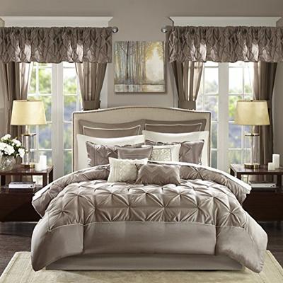 Madison Park Joella 24 Piece Room in a Bag Taupe Cal King